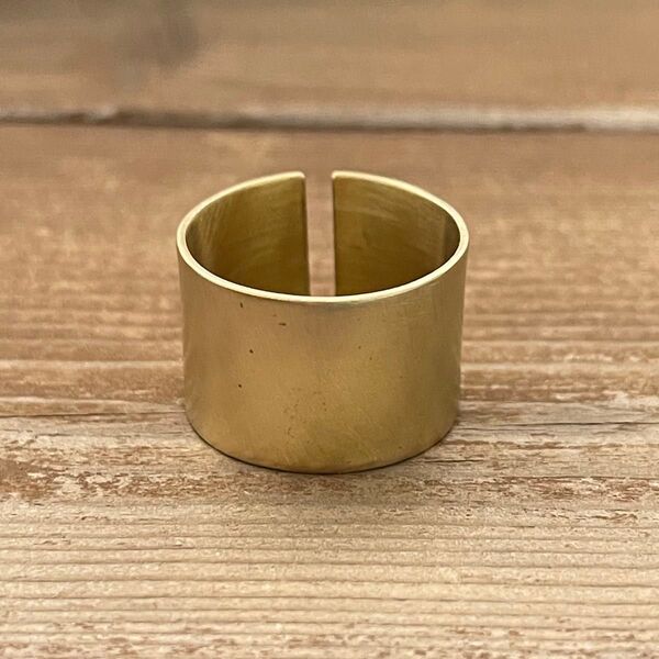 リング 指輪 真鍮 brass ブラス シンプル ハンドメイド アクセサリー 22号