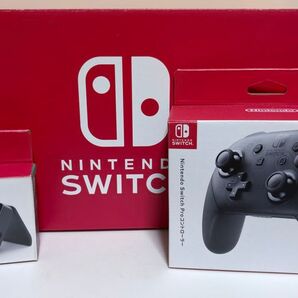 極美品 任天堂 Switch ストアカスタム モンハン プロコン 充電スタンド