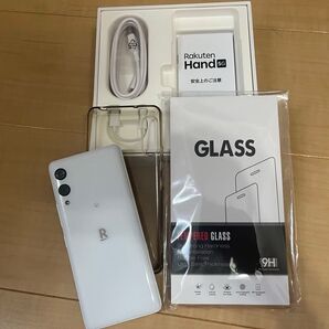 楽天ハンド5G本体 + 純正付属品 + 楽天ハンドケース(カバー) + 楽天ハンド専用ガラスフィルム 本体とカバー以外新品未使用
