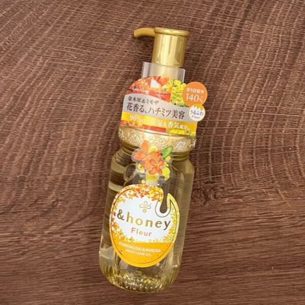 &honey アンドハニー フルール ヘアオイル 金木犀&ミモザ ガーデンフルールハニーの香り