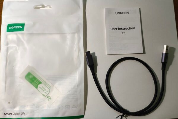 Ugreen USBケーブル 0.5m type C to A