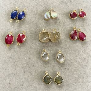 SALE チャーム&コネクターセット① 天然石