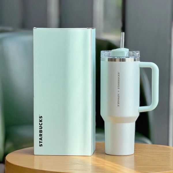 海外限定 スターバックス フレッシュ ミント スタンレー 3WAY タンブラー 大容量 STANLEY