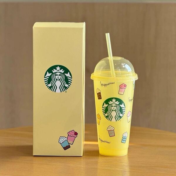 海外限定 スターバックス アイス フラペチーノ サマー リユーザブルカップ容量:755ml