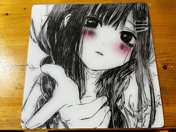 オーダーメイドガラスマウスパッド500×500mm