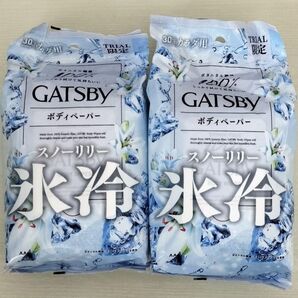 GATSBY スノーリリーの香り 2個セット ボディペーパー ギャツビー 氷冷 ボディシート 汗拭きシート まとめ売り セット売り