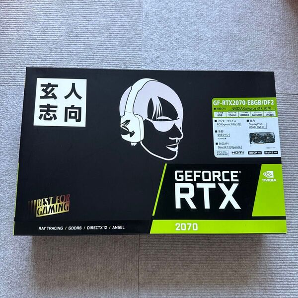 玄人志向 GeForce RTX 2070 8GB ビデオカード