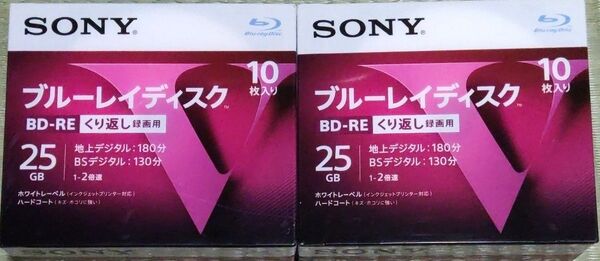 録画用BD-RE 2倍速 10枚 10BNE1VLPS2