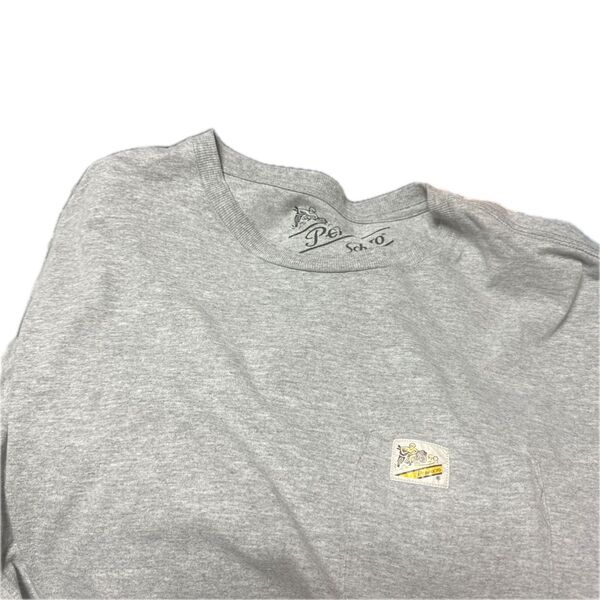 ショット schott nyc 半袖Tシャツ Tシャツ トップス カットソー グレー 半袖 半袖カットソー L ポケット付き