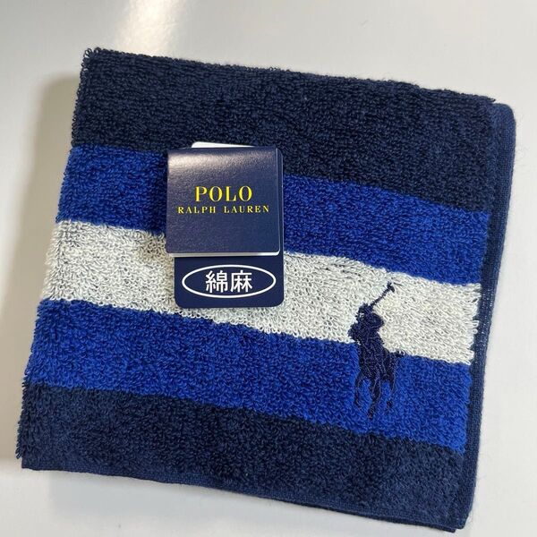 POLO RALPH LAUREN ポロ ラルフローレンタオルハンカチ 綿麻 日本製