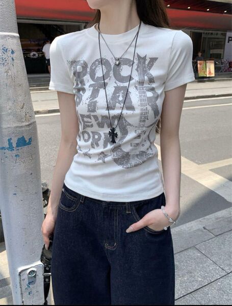 y2k 平成グランジ ギャル ピチT Tシャツヴィンテージ