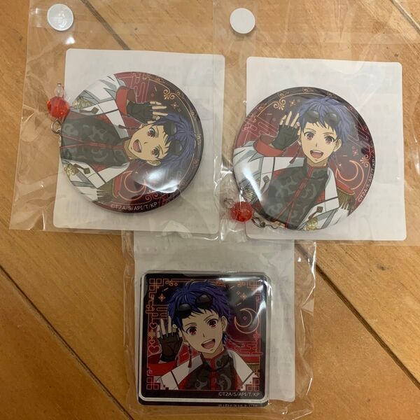 KING OF PRISM キンプリ WEBくじ シン 缶バッジ アクリルブロック せっと