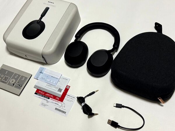 【超美品付属品完備】SONY WF-1000XM5 B 最新ブラック ワイヤレスノイズキャンセリングヘッドホンHi-ResLDAC