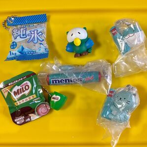 ガチャ 森永ラムネ ラムねこ・しゅうチュー ミニチュアチャーム 純氷 Nestl ミロ メントス たべっ子どうぶつ みみずく