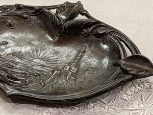 フランスアンティーク/アールヌーヴォーアッシュトレイ/ヴィクトリアンヨーロッパ西洋骨董コレクションヴィンテージ灰皿ΓOT
