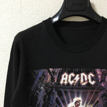 00s◆AC/DC◆BALLBREAKER ロングTシャツ 2004コピーライト XS相当 ブラック 黒 ボールブレイカー 95年作 ロンT セットリスト_画像6