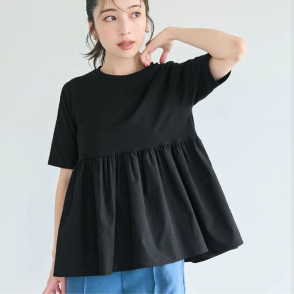 coca コカ 半袖 Tシャツ Mサイズ トップス クルーネックドッキングカットソー