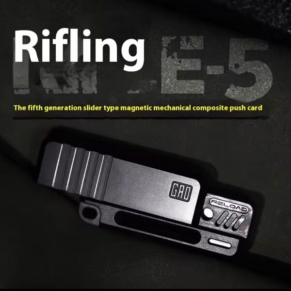 「新品、正規品」無限リロード、GAO Studio RIFLE-5、フィジェットトイ、EDC、フィジェットスライダー