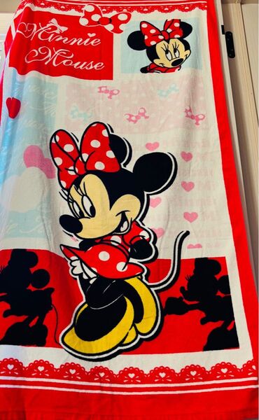 ミニーマウス タオルケット バスタオル 140×80お昼寝 寝具 ディズニー
