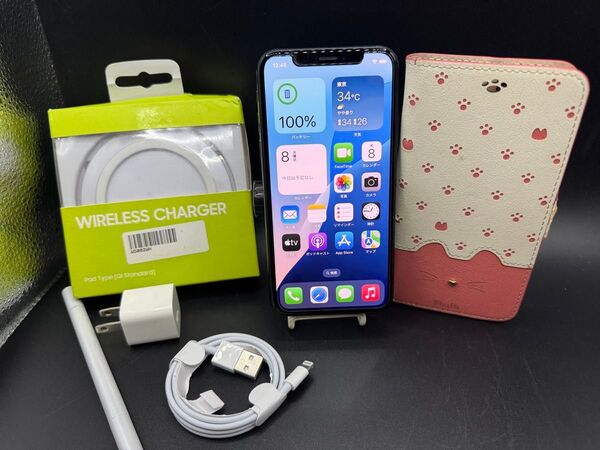 SIMフリー iphoneXSペンワイヤレス充電器ケーブル保護シートペン