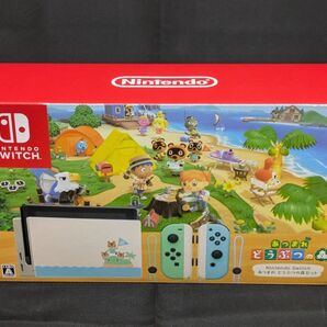 【美品】どうぶつの森デザインNintendo Switch本体 バッテリー強化版