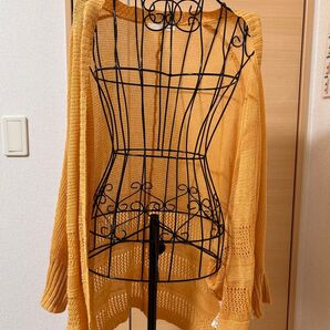 ざっくりメッシュカーディガン