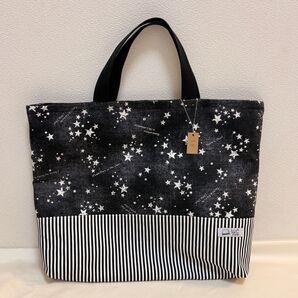 【即納】ハンドメイド レッスンバッグ 30×40×5 図書バッグ/手提げ鞄/お道具袋 商品番号58