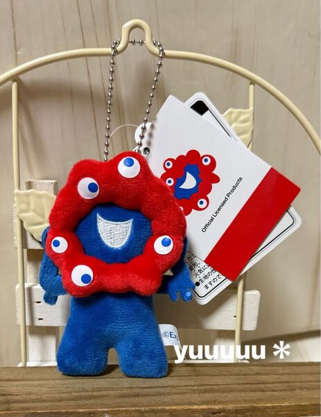 万博 ミャクミャク プチ マスコット キーチェーン ぬいぐるみ 新品 ぷち