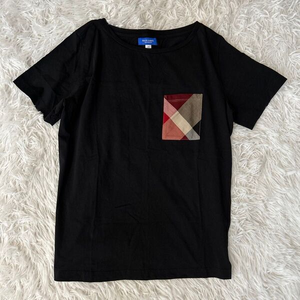 ブルーレーベルクレストブリッジ ポケットTシャツ 38 黒