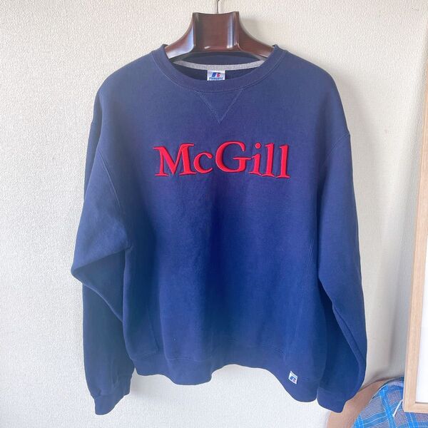 Russell Athletic McGill スウェット M ネイビー ラッセル スウェット トレーナー USA製 90s