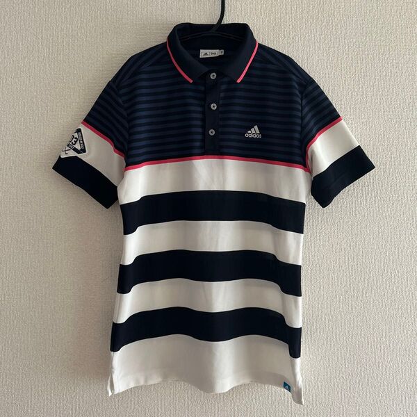 アディダスゴルフ adidas GOLF メンズ 半袖 ボーダー Mサイズ