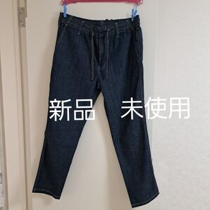 Outdoor アウトドア ネイビー デニム風パンツ L ウエストゴム クールマックス 夏向き 新品 未使用 タグ付き