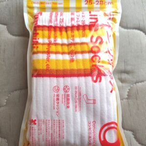 ファミリーマート ファミチキ柄 ラインソックス 25~28cm 男女兼用 未使用