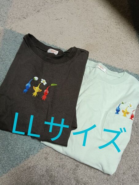 ピクミン しまむら トップス Tシャツ セット 半袖 LLサイズ
