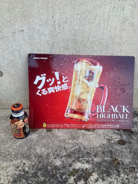BLACK ニッカ ハイボール ブリキ 看板 CORONAビール ヴィンテージ バー 飲み屋 秘密基地 アメコミ 古着 雑貨