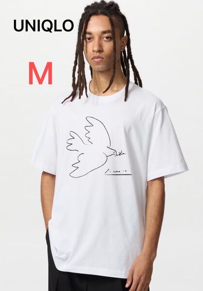 【完売品】新品・タグ付き ユニクロ Tシャツ ピカソ鳩 M★クーポン使えます