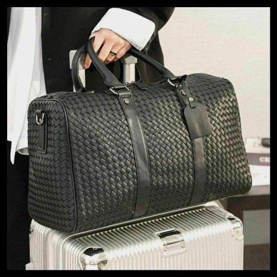 ボストンバッグ 旅行バッグ 大容量 メンズ PUレザー ゴルフバッグ 高級 男女兼用 ブラック 黒 新品未使用 メンズ