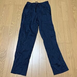 ストライプパンツ ネイビー ウエストゴム theory セオリー