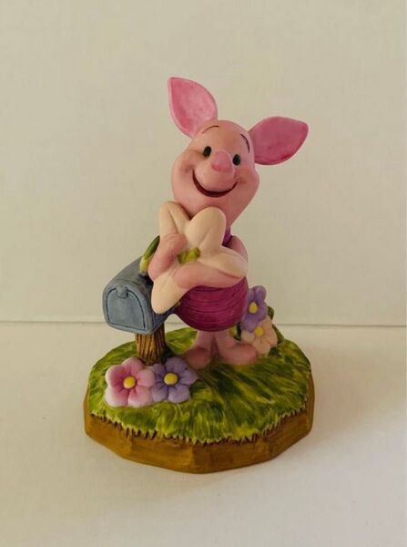 加藤工芸 ディズニー くまのプーさん ピグレット 陶器 置物