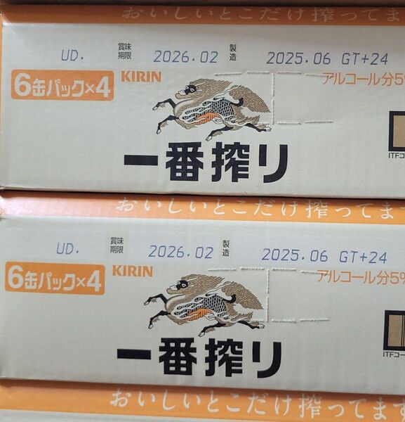 キリン 一番搾り 350ml缶【24本×2箱/計48本】