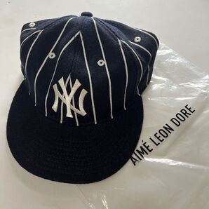 aime leon dore new era ny yankees wool pinstripe hat ニューエラ キャップ