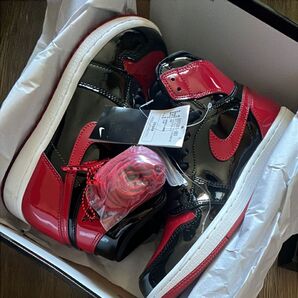 Nike Air Jordan 1 High OG Patent Bred パテントブレッド 28.5cm US10.5