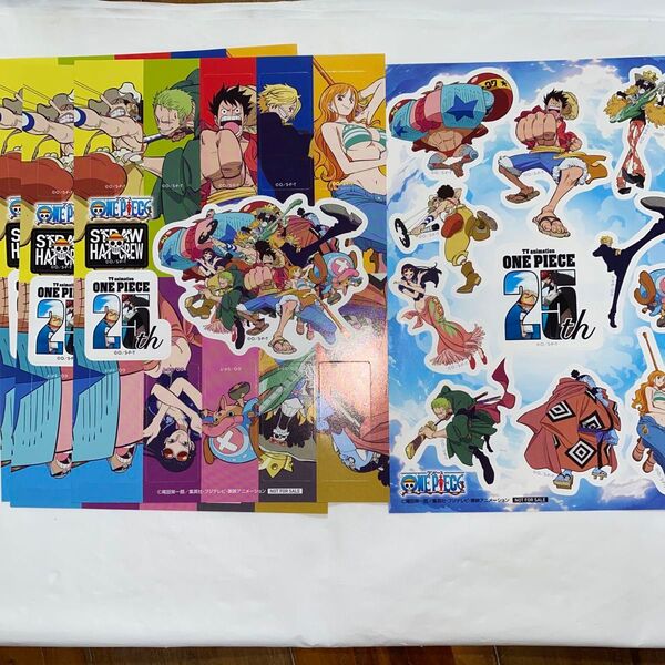 ONE PIECE 20周年記念 非売品ステッカー4種セット!