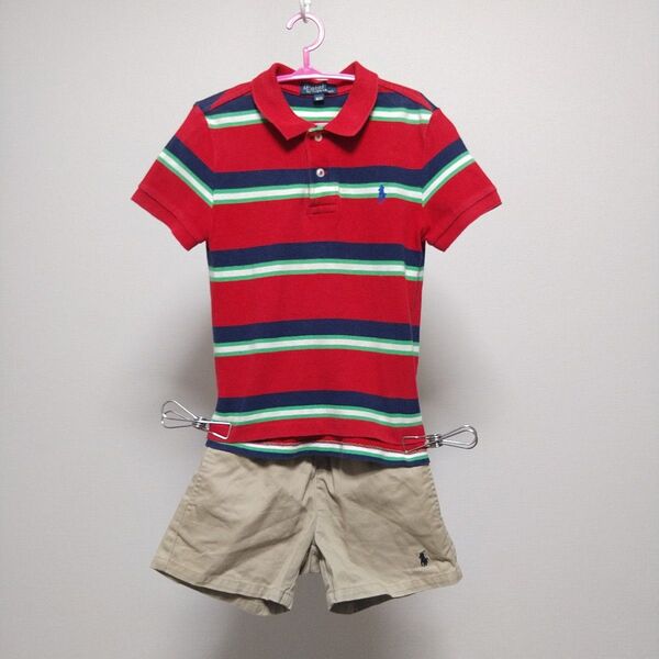 ラルフローレン Polo Ralph Lauren ポロシャツ キッズ 半袖 セット ショートパンツ