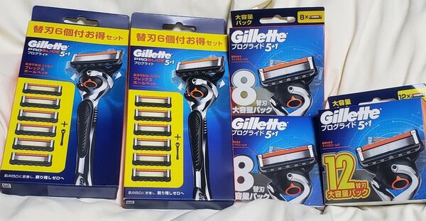 新品 newパッケージ ジレット フュージョン プログライド5+1 本体+替刃 計40個