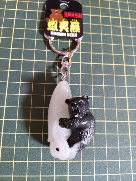 北海道限定 蝦夷熊 キーホルダー 函館イカ クマ お土産 熊キーホルダー