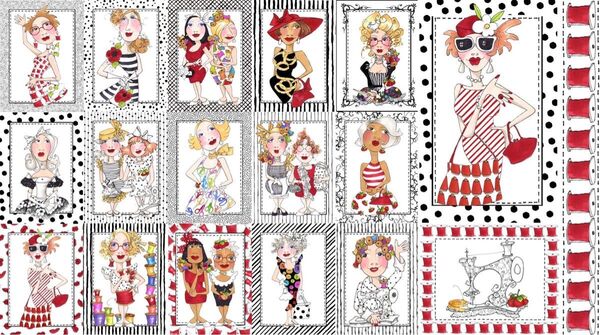 ロラライハリス Sew Sew パネル生地 45㎝×110㎝