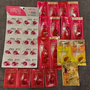 エリップス 20粒 シャンプー&コンデショナー ヘアオイル サンプル ツバキ