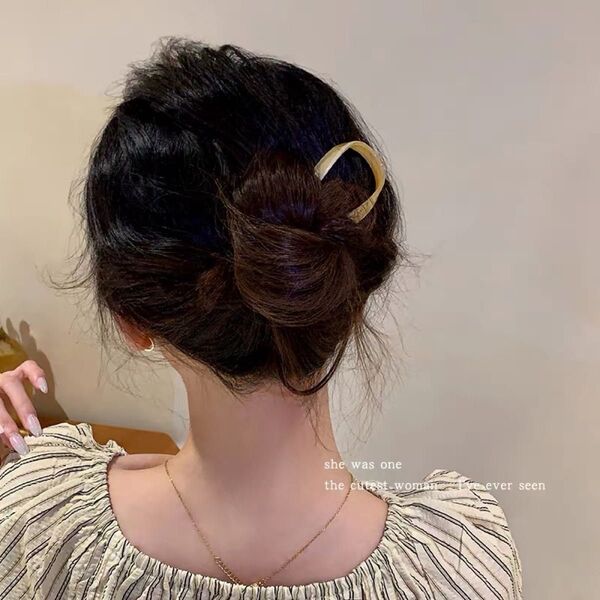 ヘアゴム ヘアアクセサリー バレッタ ヘアクリップ ヘアピン 髪飾り ホワイト1本