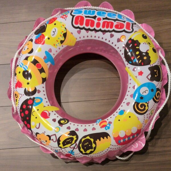 浮き輪 55cm ピンク 子供用 海水浴 プール 水遊び